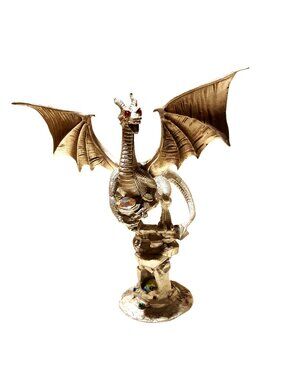 Rawcliffe Pewter Bronze Dragon '94 D&D Council of Wyrms PP1229 Swarovski Crystal
